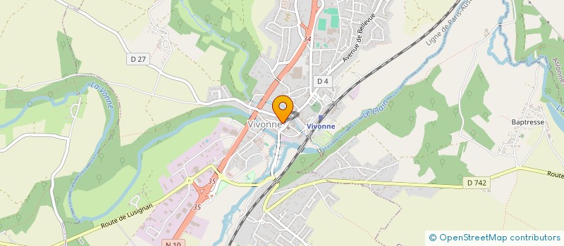 localisation de l'entreprise MONSIEUR SANTOS LOPEZ SAINZ  VIVONNE