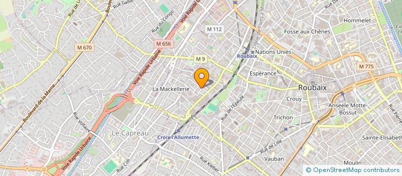 localisation de l'entreprise MONSIEUR SAPHYR BLIDI  ROUBAIX