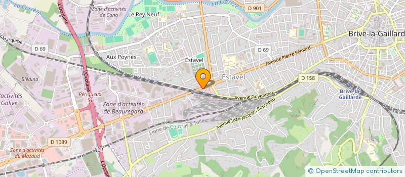 localisation de l'entreprise MONSIEUR SAQIB MAMOZAI  BRIVE-LA-GAILLARDE