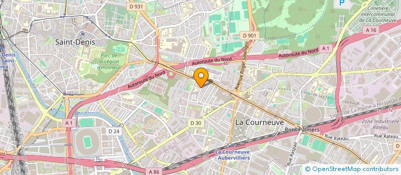 localisation de l'entreprise MONSIEUR SAQIB SADDIQUE à LA COURNEUVE