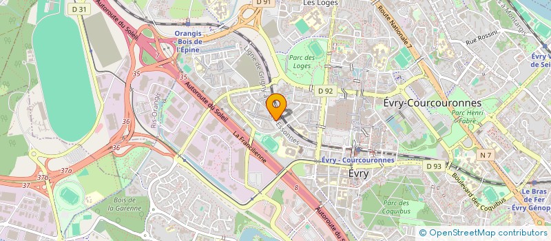 localisation de l'entreprise MONSIEUR SARAFOU DIALLO  EVRY-COURCOURONNES