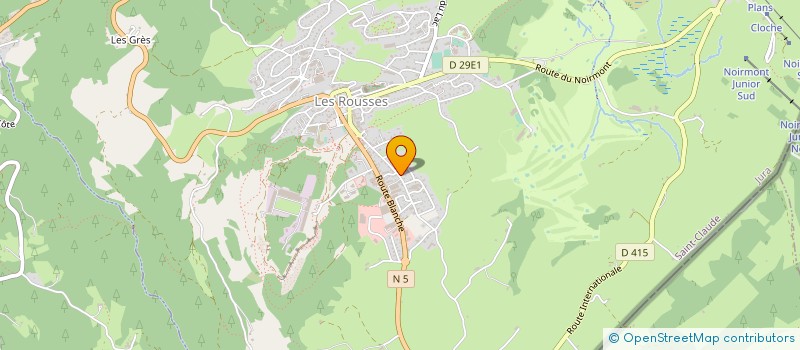 localisation de l'entreprise MONSIEUR SARI BENAZZOUZ  LES ROUSSES