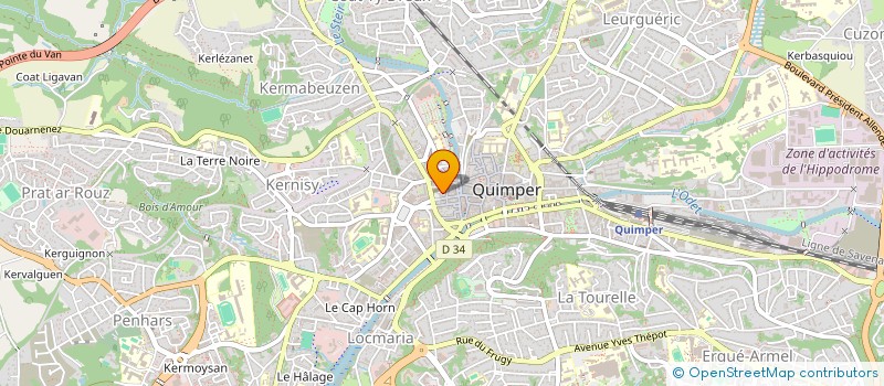 localisation de l'entreprise MONSIEUR SAROUSY LONG à QUIMPER