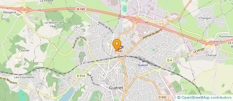 localisation de l'entreprise MONSIEUR SARTAJ NAZARKHEL à GUERET