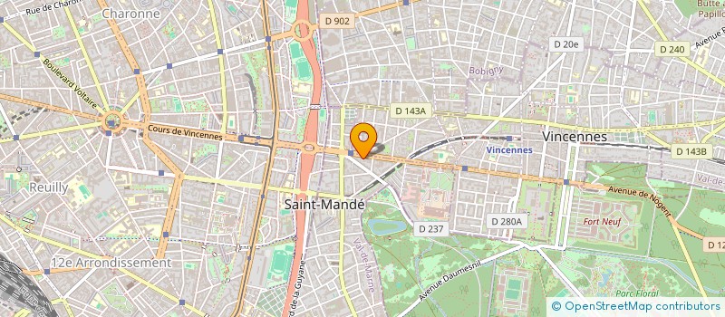 localisation de l'entreprise MONSIEUR SASA OBRADOVIC à SAINT-MANDE