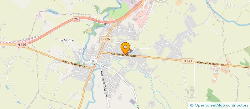 localisation de l'entreprise MONSIEUR SASCHA LOMBARDO  SOUAL