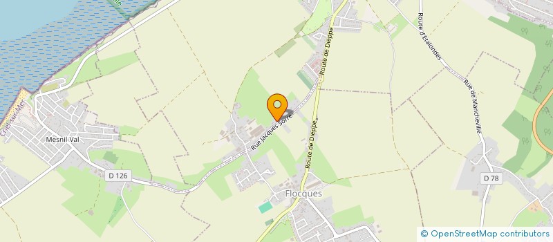 localisation de l'entreprise MONSIEUR SASHA BYHET  LE TREPORT