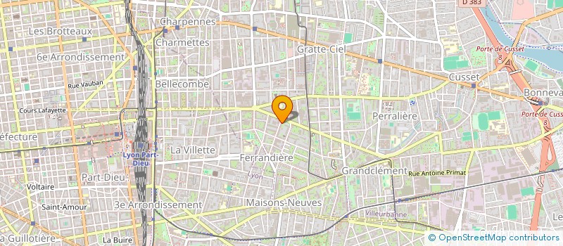 localisation de l'entreprise MONSIEUR SASHA CAFFAREL  VILLEURBANNE