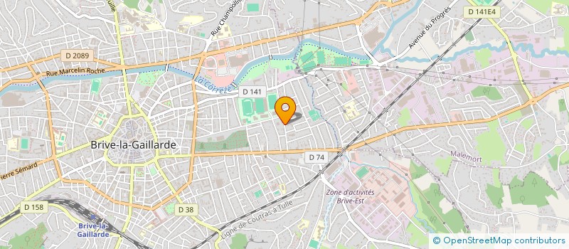 localisation de l'entreprise MONSIEUR SASHA GUE  BRIVE-LA-GAILLARDE