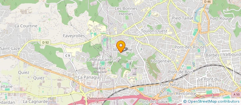 localisation de l'entreprise MONSIEUR SASHA MUNOZ  TOULON