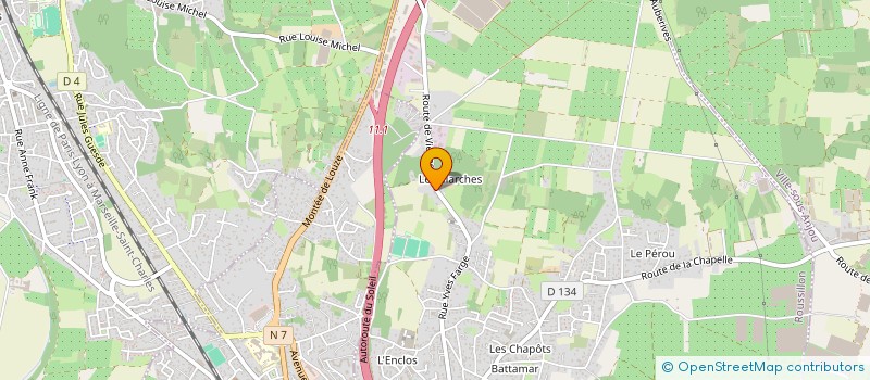 localisation de l'entreprise MONSIEUR SASHA PRUDON  ROUSSILLON