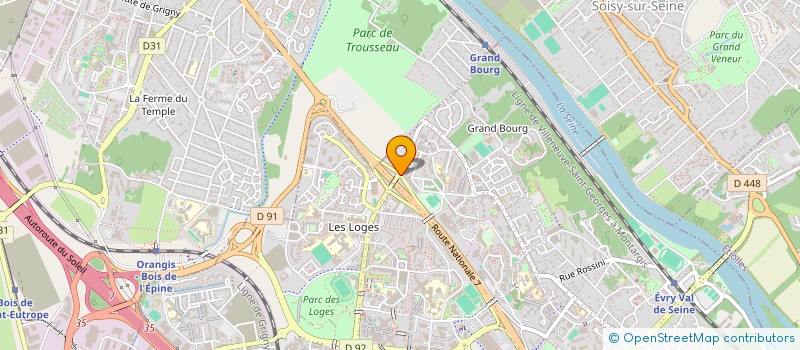 localisation de l'entreprise MONSIEUR SASSOUVI AKOLLOR  EVRY-COURCOURONNES