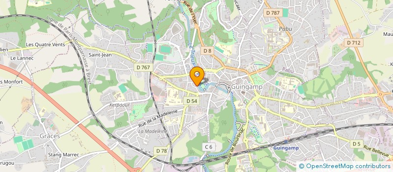 localisation de l'entreprise MONSIEUR SATAM ASAD AL IBRAHIM  GUINGAMP