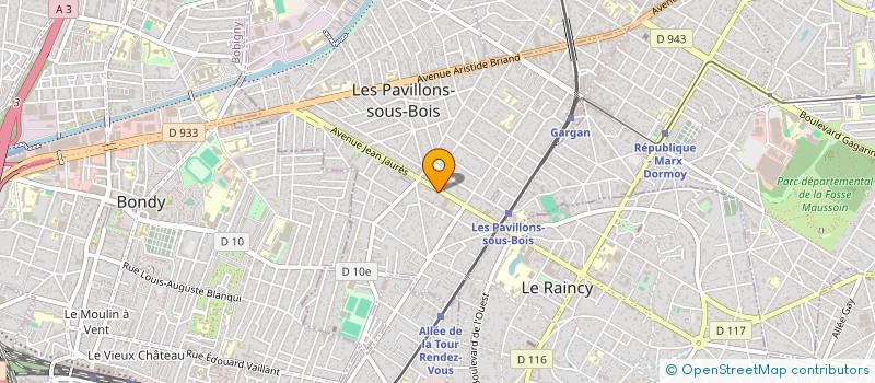 localisation de l'entreprise MONSIEUR SATEESH GUDURU  LES PAVILLONS-SOUS-BOIS