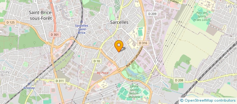 localisation de l'entreprise MONSIEUR SATHEES ARUMUGARAJAH  SARCELLES