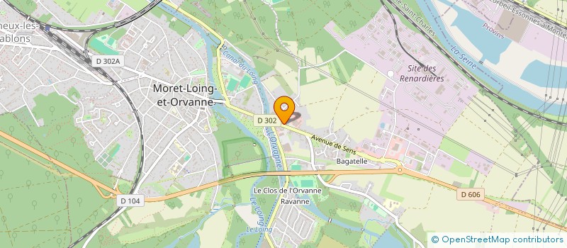 localisation de l'entreprise MONSIEUR SATHEL OKOUROU ONANGA  MORET-LOING-ET-ORVANNE