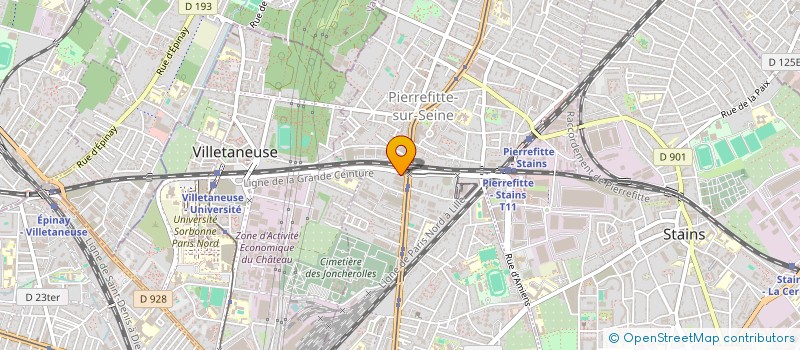 localisation de l'entreprise MONSIEUR SATURIN FOUDJO AKONO  PIERREFITTE-SUR-SEINE