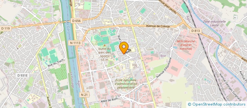 localisation de l'entreprise MONSIEUR SATURNIN BELEBENIE  AGEN