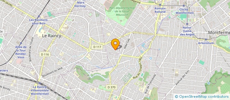 localisation de l'entreprise MONSIEUR SATURNIN PERONET à CLICHY-SOUS-BOIS