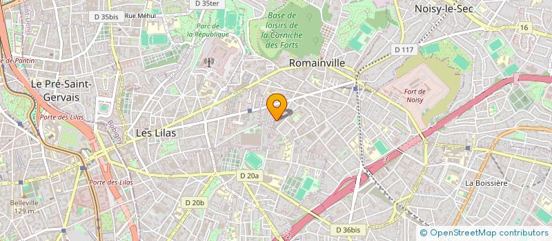 localisation de l'entreprise MONSIEUR SATYA DORCET à ROMAINVILLE