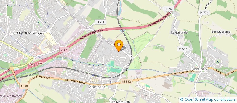 localisation de l'entreprise MONSIEUR SAUFIANE TAALEB  MONTRABE