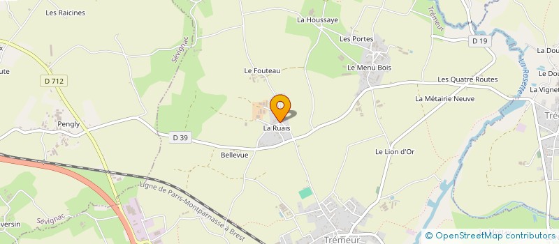 localisation de l'entreprise MONSIEUR SAUL DANBY  TREMEUR