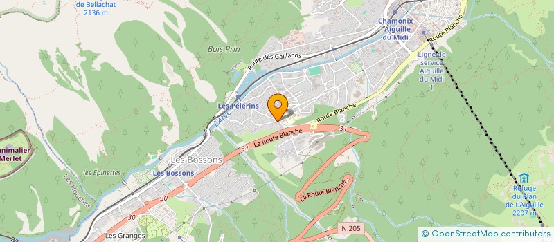 localisation de l'entreprise MONSIEUR SAUL SKOUTARIDES  CHAMONIX-MONT-BLANC