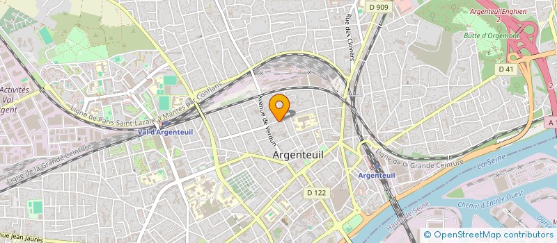 localisation de l'entreprise MONSIEUR SAULO NUNES DA SILVA  ARGENTEUIL