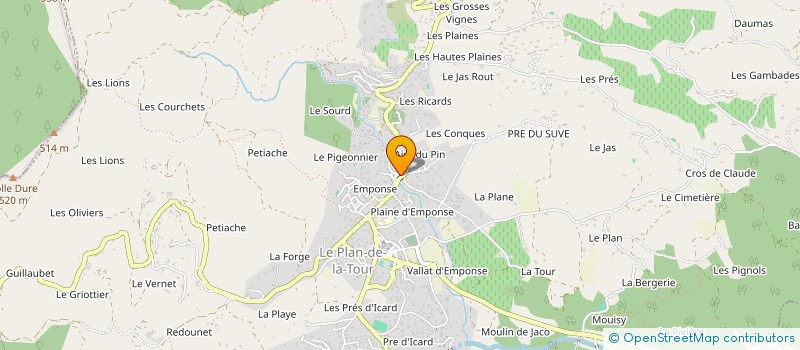 localisation de l'entreprise MONSIEUR SAUVEUR AMATO  LE PLAN-DE-LA-TOUR