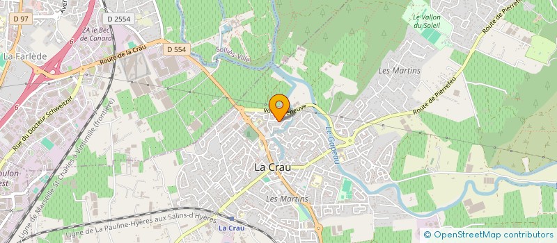 localisation de l'entreprise MONSIEUR SAUVEUR GIAMBERTONE à LA CRAU