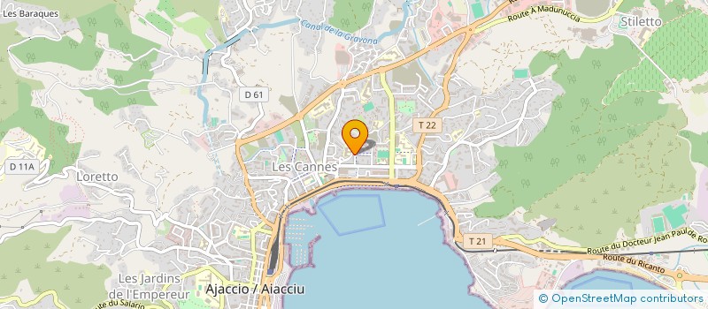 localisation de l'entreprise MONSIEUR SAUVEUR PEDRANGHELU  AJACCIO