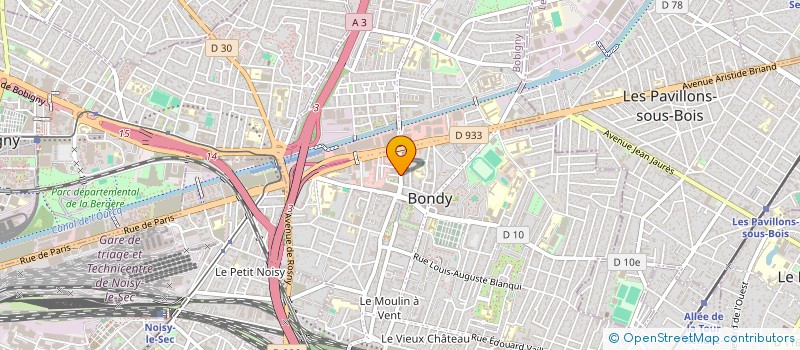 localisation de l'entreprise MONSIEUR SAUVEUR PIZZUTO  BONDY