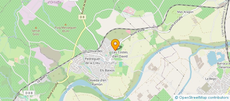 localisation de l'entreprise MONSIEUR SAUVEUR PLANES  ORTAFFA