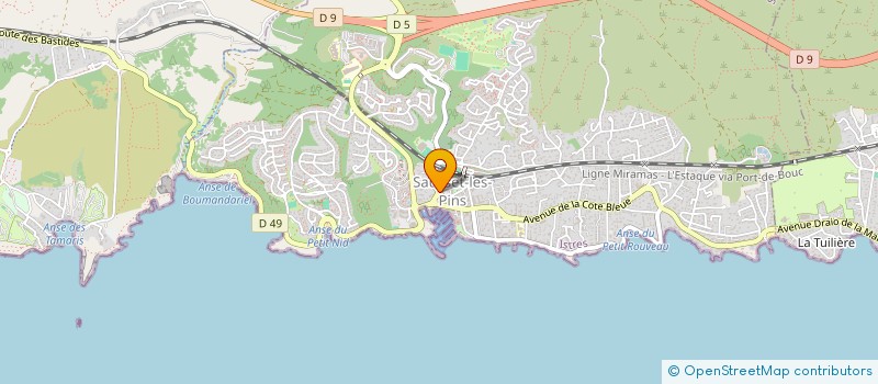 localisation de l'entreprise MONSIEUR SAUVEUR PONZIO  SAUSSET-LES-PINS