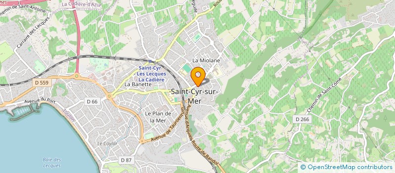 localisation de l'entreprise MONSIEUR SAUVEUR RISTAGNO à SAINT-CYR-SUR-MER