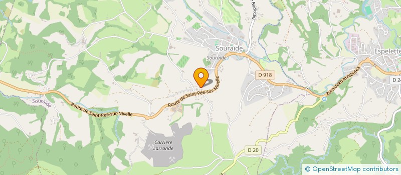 localisation de l'entreprise MONSIEUR SAUVEUR SALLABERRY à SOURAIDE