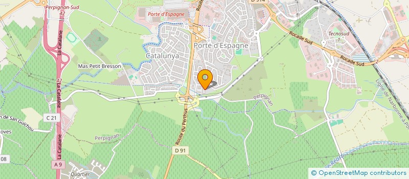 localisation de l'entreprise MONSIEUR SAUZET MICKAEL  PERPIGNAN