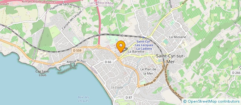 localisation de l'entreprise MONSIEUR SAVERIO ALBANESE à SAINT-CYR-SUR-MER