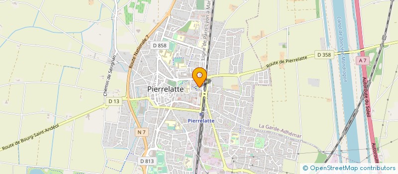 localisation de l'entreprise MONSIEUR SAVERIO BERTO à PIERRELATTE