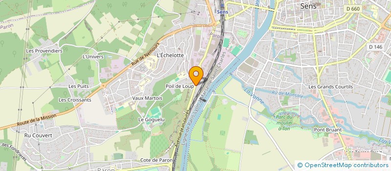 localisation de l'entreprise MONSIEUR SAVINIEN AYMONIN  PARON