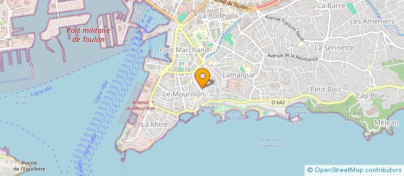 localisation de l'entreprise MONSIEUR SAVINIEN GUY  TOULON