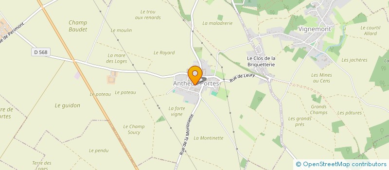 localisation de l'entreprise MONSIEUR SAVINIEN KRZEWINSKI  ANTHEUIL-PORTES