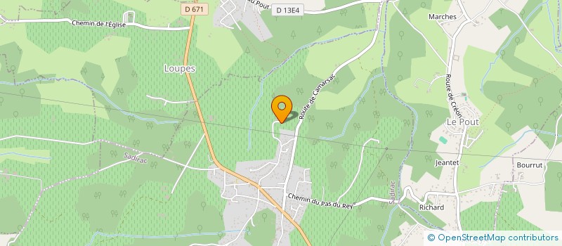 localisation de l'entreprise MONSIEUR SAVINIEN VIOT  SADIRAC