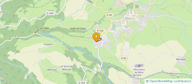 localisation de l'entreprise MONSIEUR SAVINO MIDALI à MENS
