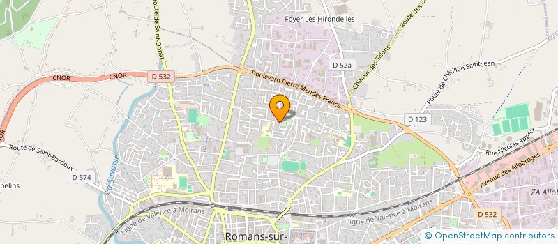 localisation de l'entreprise MONSIEUR SAVUTH VUN  ROMANS-SUR-ISERE