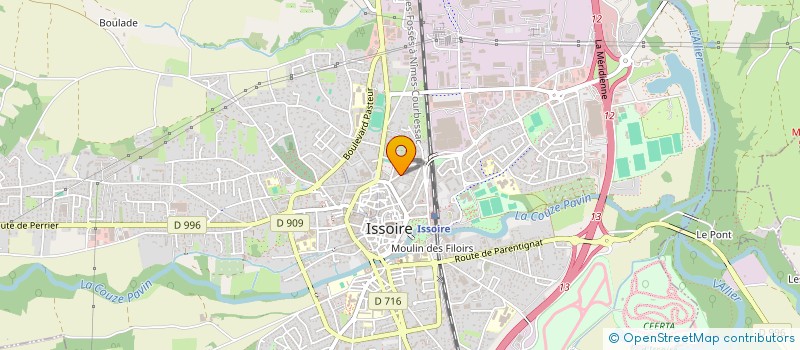 localisation de l'entreprise MONSIEUR SAWIL BOUSSAHA  ISSOIRE