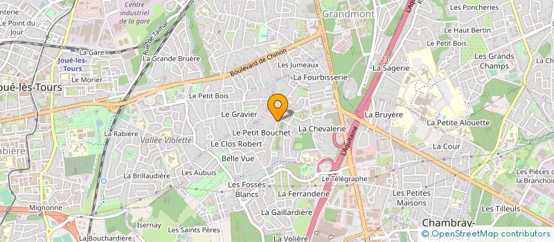 localisation de l'entreprise MONSIEUR SAYAH  PIERRE CHELAGEMDIB  CHAMBRAY-LES-TOURS