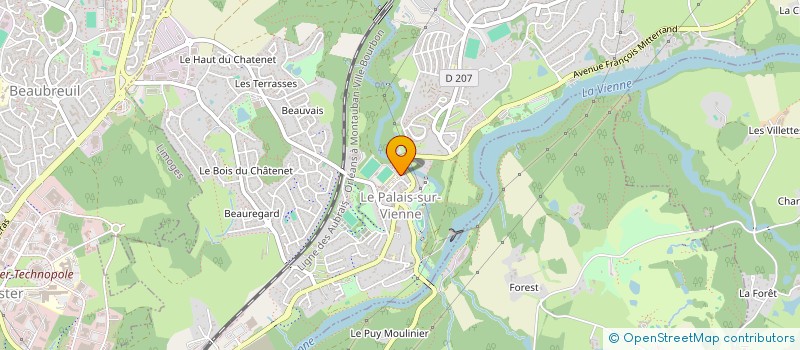 localisation de l'entreprise MONSIEUR SAYED AHMAD  LE PALAIS-SUR-VIENNE