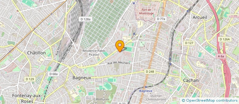 localisation de l'entreprise MONSIEUR SAYED HAMIDULLAH HUSSEINI à BAGNEUX