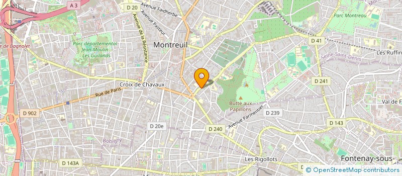 localisation de l'entreprise MONSIEUR SAYED SADAT  MONTREUIL